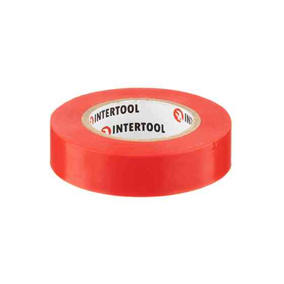 Стрічка ізоляційна 0.15мм*17мм*15м червона INTERTOOL IT-0040 Киев