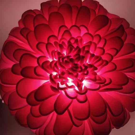 Світильник-нічник "Рожева хризантема" Дніпро