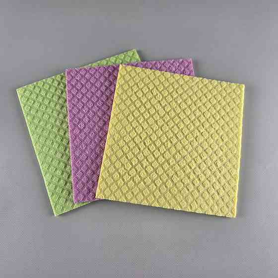 Губчатая влагопоглощающая салфетка из натуральной целлюлозы для уборки  