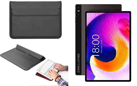 Чехол-конверт VitoCase для Teclast T45HD, с функцией подставки для планшета Черный Киев
