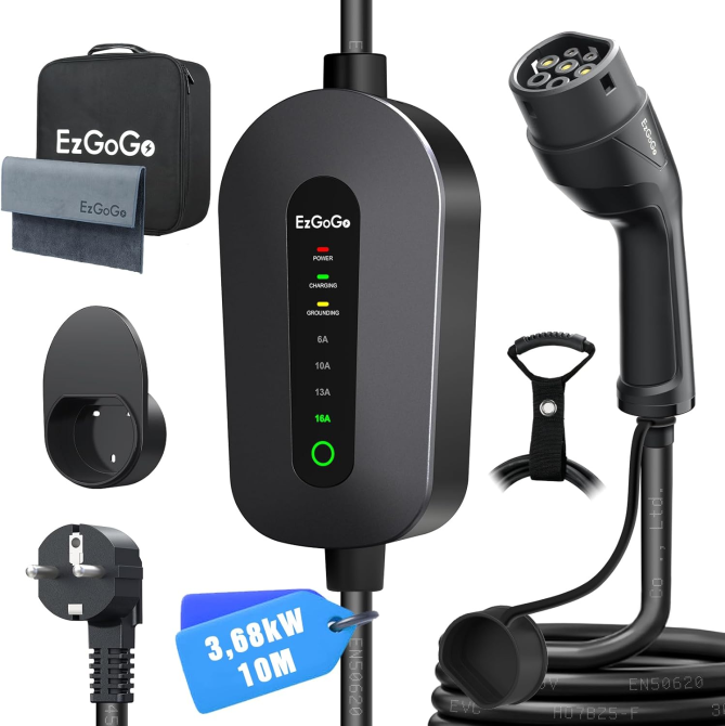 Зарядний пристрій для електромобілів EzGoGo F095-E16A Луцьк - фото 1