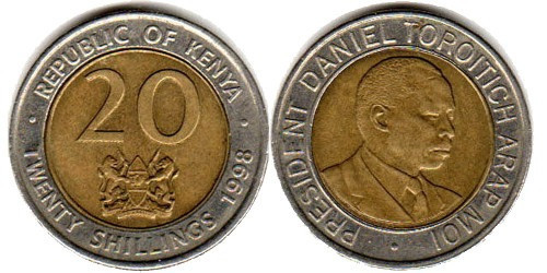 Монета 20 шиллингов 1998 Кения..(ДА) Полтава - изображение 1
