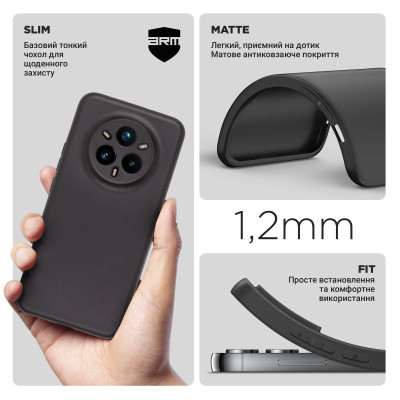 Чехол для мобильного телефона Armorstandart Matte Slim Fit Realme 14 Pro+ 5G Camera cover Black (ARM83652) Винница - изображение 3