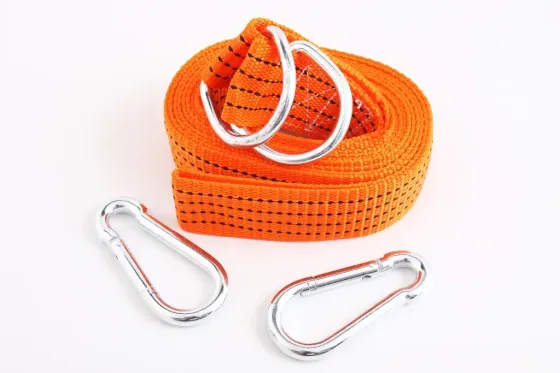 Трос буксировочный лента  5 т/4.0м/5.0см Elegant карабины Винница