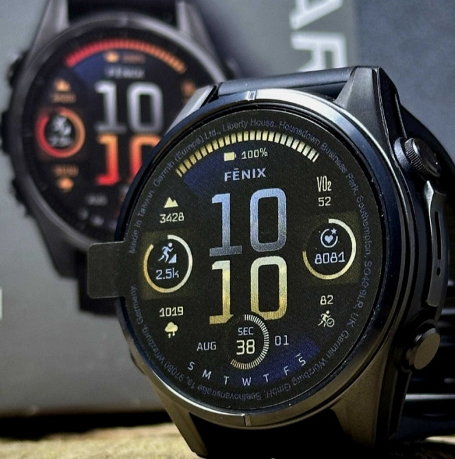 Смарт -Часы Garmin Fenix 8 Amoled 43 mm Sapphire Carbon Gray DLC Titanium Киев - изображение 1