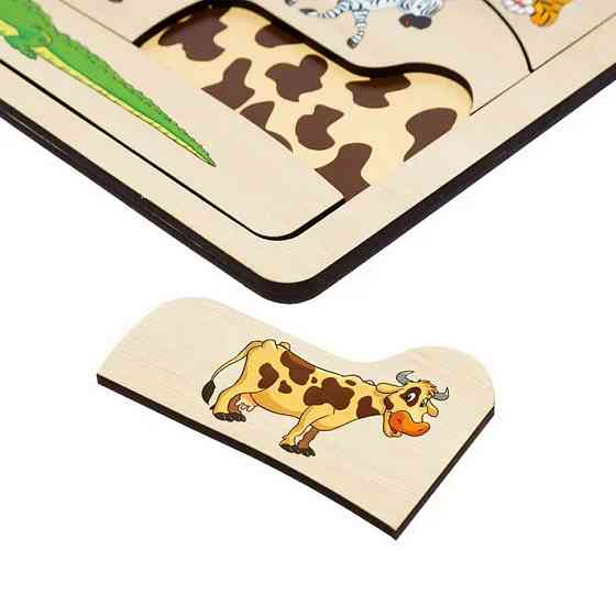 Деревянный пазл-вкладыш 