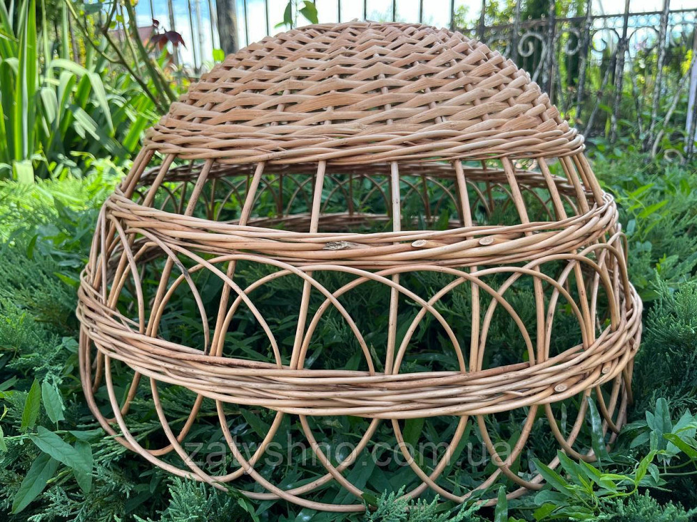 Абажур круглый из лозы 50 см Киев - изображение 6