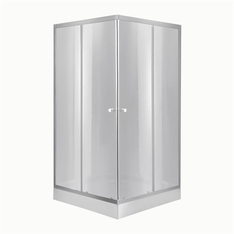 Lidz Набір: Душова кабіна Wawel SC90x90.SAT.LOW.DGR, квадратна, скло тоноване 4 мм + Душовий піддон Kapielka ST90x90x14 Київ - фото 1