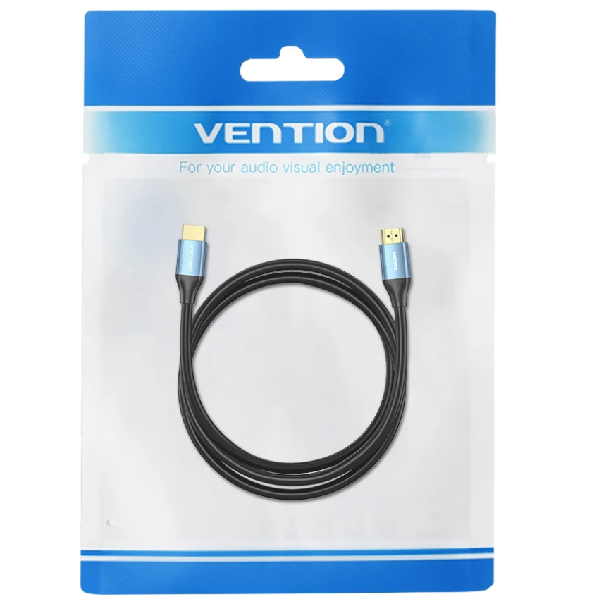 Кабель HDMI M - M, 5.0 м, V2.0, 4K 60Гц, Aluminum Alloy Blue Vention Винница - изображение 4