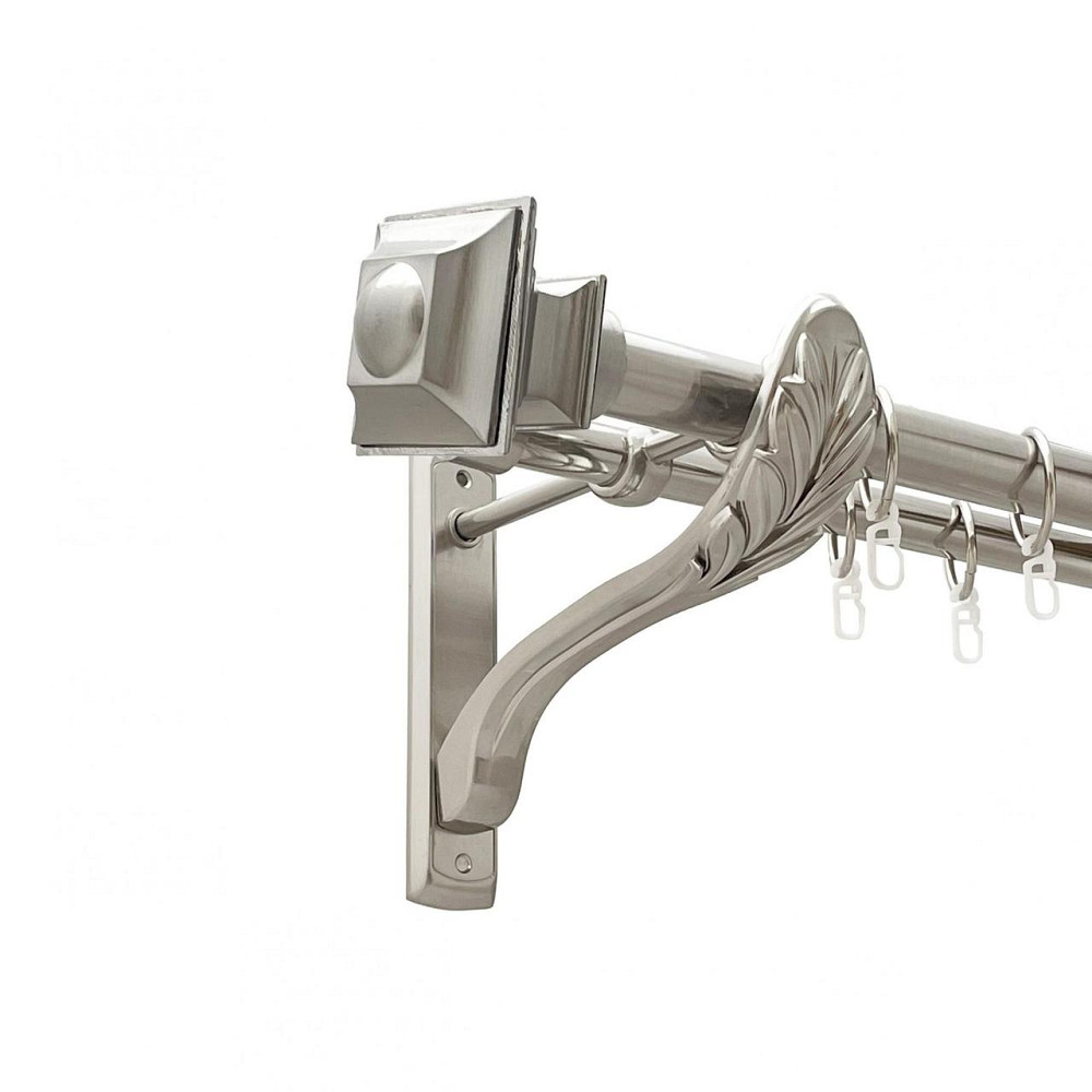 Карниз Orvit Борджеза металевий дворядний ретро гладка труба кільце металеве Нержавіюча Сталь 25\19 мм 240 см (00-00021593) Львів - фото 1