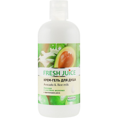 Гель для душа Fresh Juice Avocado & Rice Milk 500 мл (4823015933875) Винница - изображение 1
