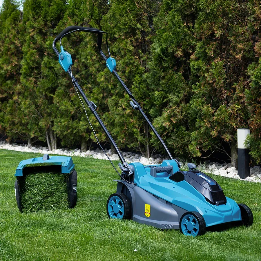 Професійна газонокосарка акумуляторна PROFI-TEC EcoCut 43 Lite : з АКБ 2шт-20V 4 Ah, скошування 430 мм (007366) Київ - фото 10