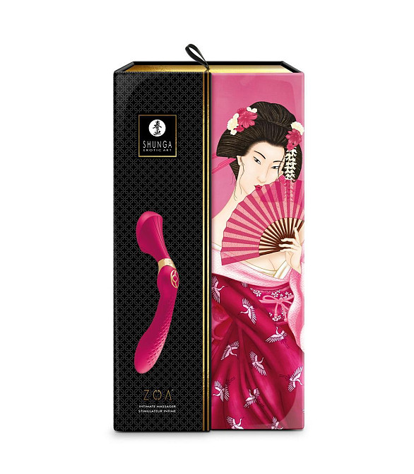 Вибромассажер Shunga Zoa Raspberry, двусторонний Sex Aura Киев - изображение 9
