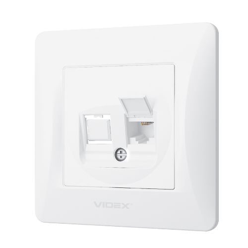 BINERA білий Розетка внутрішня 1-а CAT3 телефонна Videx Житомир - фото 6