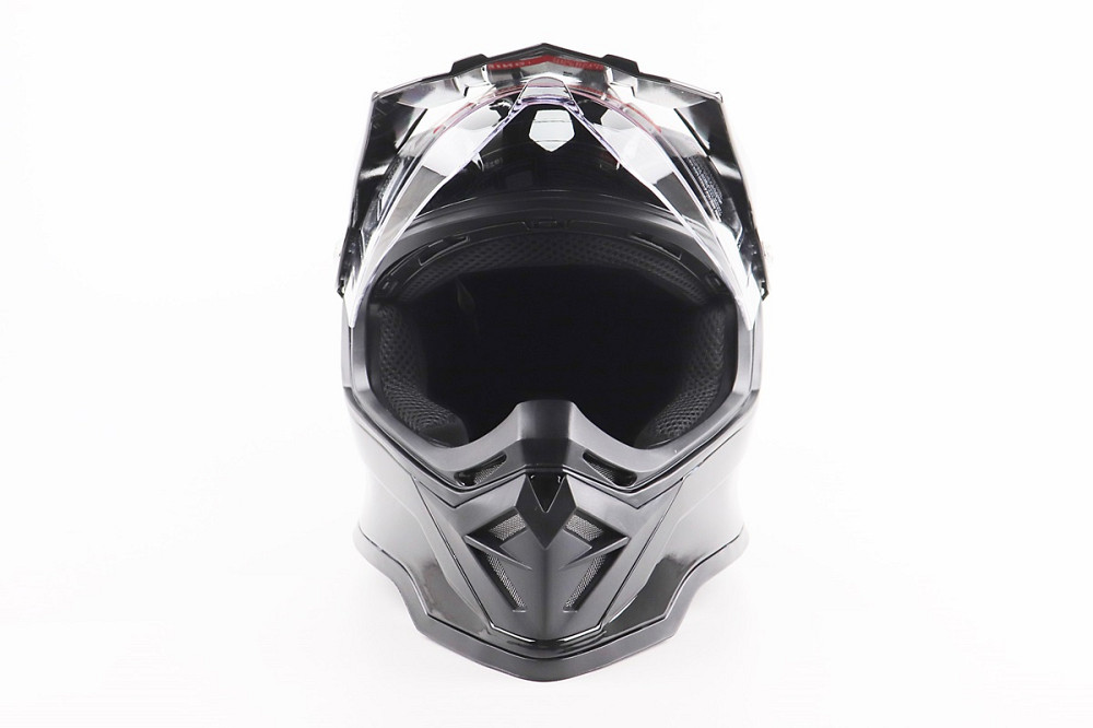 Шолом кросовий/ендуро/АТV зі склом BLD-819-7 L (59-60см), ЧОРНИЙ глянець Київ - фото 5