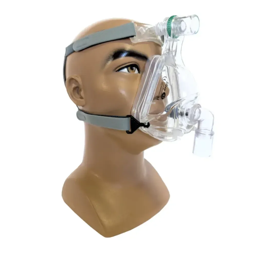 Орально-назальна маска силіконова для CPAP/BiPAP Sleepas без отворів для видиху (M) Дніпро - фото 1