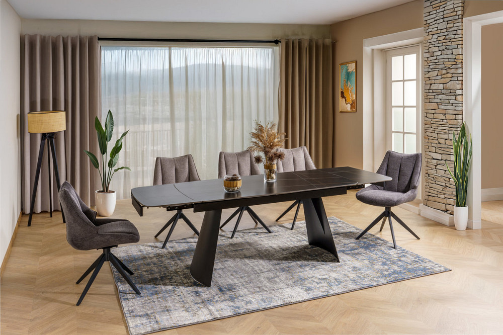 Стілець CODA BREGO чорний каркас/беж 34 Киев - изображение 5