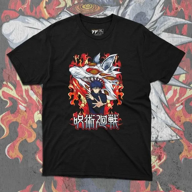 Футболка чоловіча з  принтом Магическая Битва Мэгуми Фусигуро Розмір 48 Дніпро - фото 1