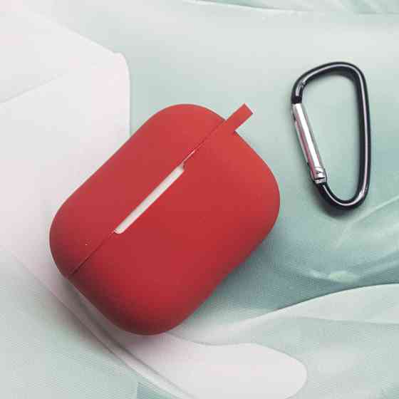 Чехол for AirPods PRO Silicone Case Funda Red Киев