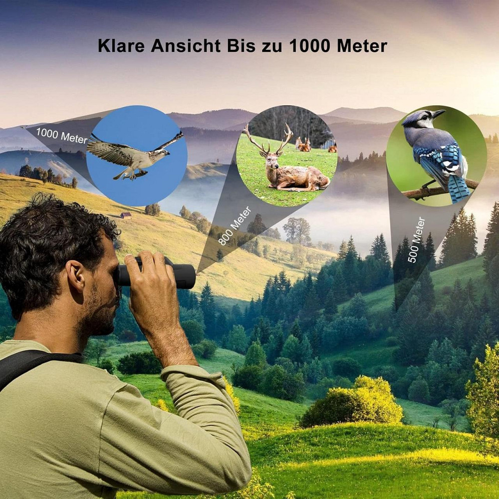 Монокулярний телескоп 12X42 для смартфонів, водонепроникний телескоп для спостереження, походів та кемпінгу Київ - фото 1