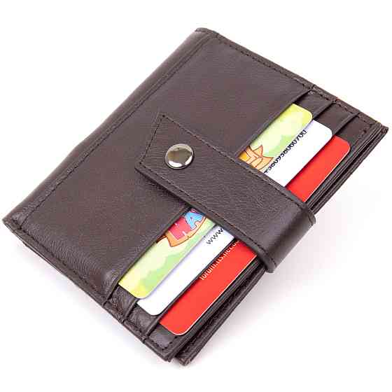 Картхолдер унисекс Vintage 20447 Темно-коричневый Киев