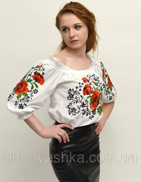 Блузка с вышивкой вышиванка 