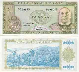 Тонга / Tonga 1 paanga 1992-95 Pick 25 UNC Полтава