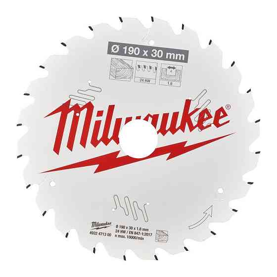 Диск пиляльний PFTE THIN KERF MILWAUKEE, діаметр 190х30х1,6мм, 16 зуб. Одеса