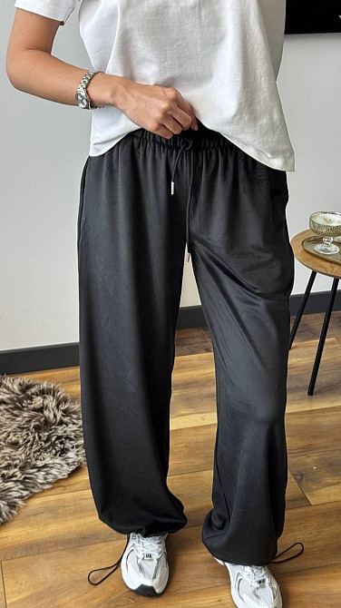 Женские прогулочные брюки из плюш велюра Черный, 42/44 Одесса - изображение 2