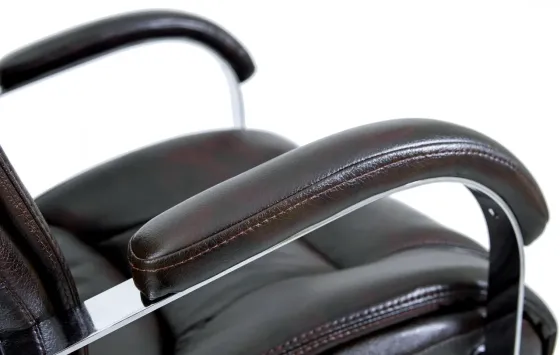 Офісне Крісло Керівника Richman Magistr Titan Dark Brown Хром М2 AnyFix Коричневий Київ