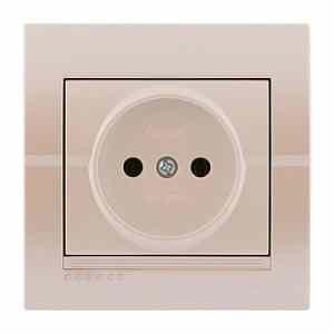 DERIY перлинно-білий металік Розетка внутрішня без заземлення Лезард Житомир - изображение 1