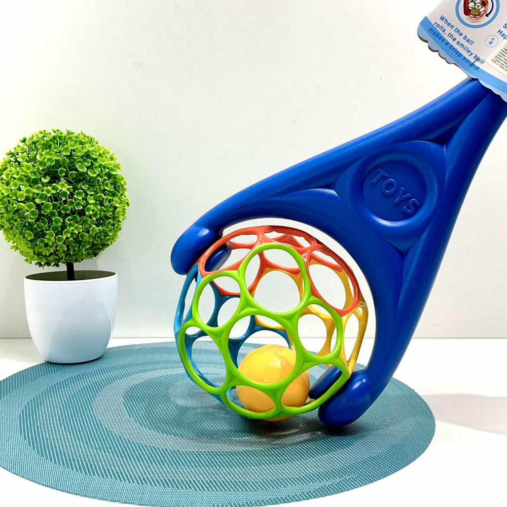 Каталка на палиці Ball дзвінка кулька всередині 59см Синій (3201) Чернигов - изображение 3