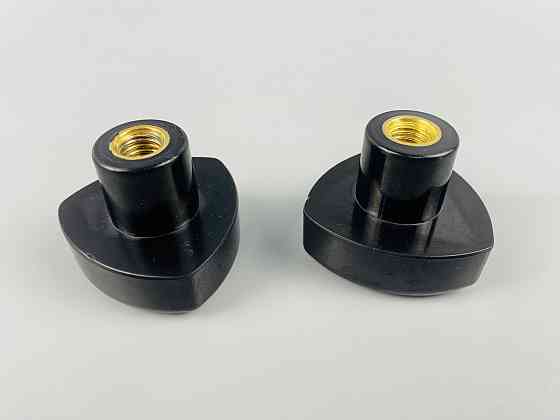 Наконечник важеля універсальний М10, D50 (чорний), латунна втулка різі внутрішня М10 Мукачево