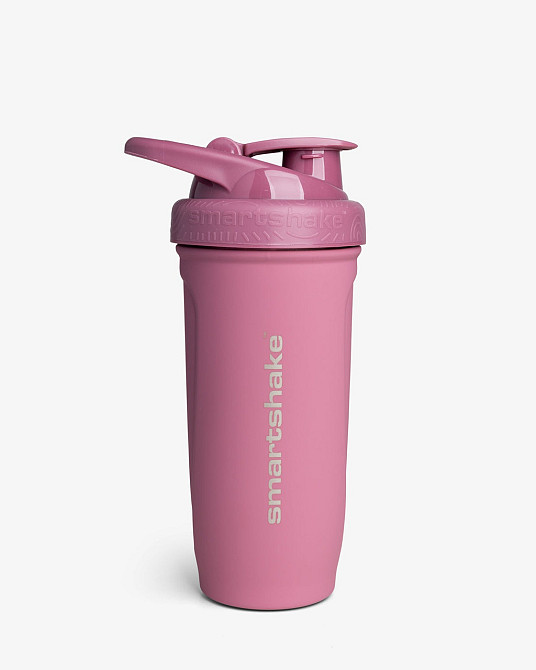 Шейкер спортивний SmartShake металевий Reforce Stainless Steel 30oz/900ml Deep Rose Кам'янське - фото 2