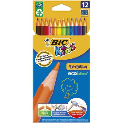 Олівці кольорові Bic Kids Evolution 12 шт (bc82902912) Вінниця - фото 1