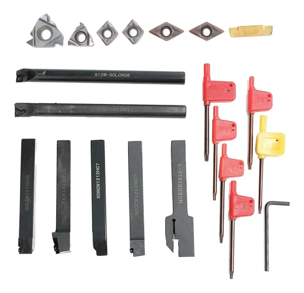 Набор токарных державок с пластинами и ключами, 7 шт Киев - изображение 5