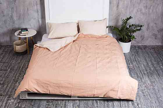 Ecotton Комплект постілі Ecotton двоспальний Підковдра та 2 наволочки кава з молоком Коломия