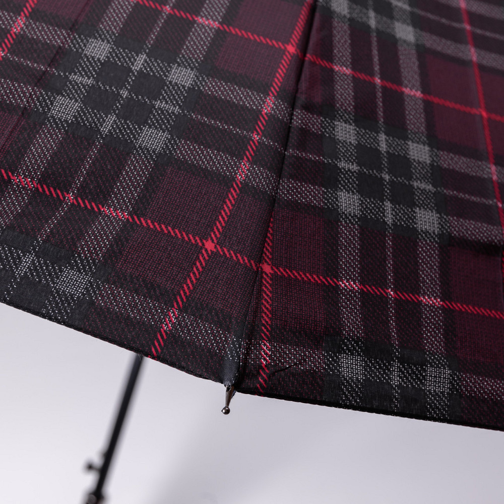 Класична парасолька-тростина напівавтомат з поліестеру 16 спиць діаметр 117 см Червона HP-23-4R Київ - фото 6