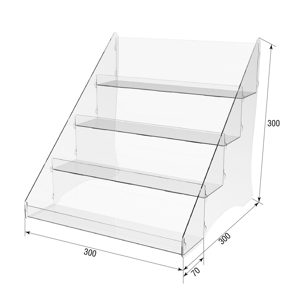 Товарна горка EKOSTAR на 4 полки 300х300х300 Київ - фото 3