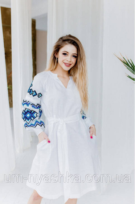 Жіноча вишита сукня на льоні Христина р. L Кривий Ріг - фото 5