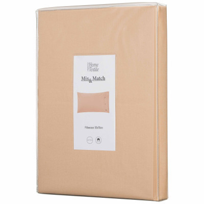 Наволочка Ardesto Mix&amp;Match 50х70 100% бавовна, сатин бежевий (ART5070PCI) Вінниця - фото 2