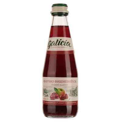 Сік Galicia Яблучно-вишневий прямого віджиму неосвітлений 300 мл с/б (4820209560138) Вінниця