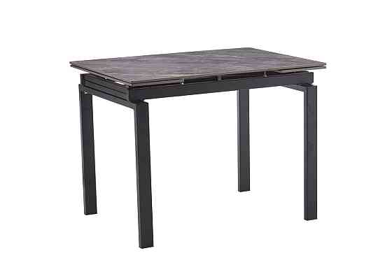 Стіл Оріон 100(+25+25)*70, чорн/керам  Армані грей Київ