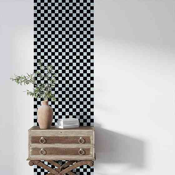 Декоративная стеклянная мозаика Шахматка Киев