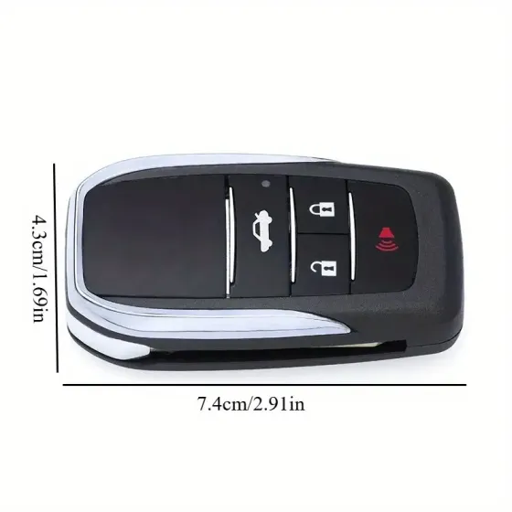 Викидний ключ Toyota, корпус під чіп, 3 кнопки, автоключ TOY48, NEW, смарт корпус Київ