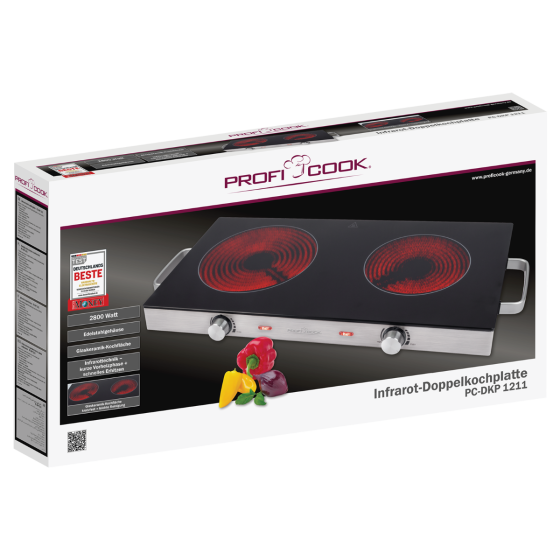 Настільна плита двокомфоркова Profi Cook PC-DKP 1211 Рівне