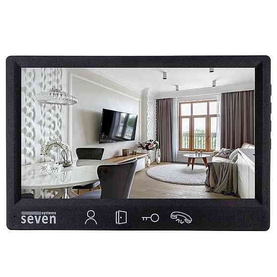 Відеодомофон 7 дюймів SEVEN DP–7571 FHD black Київ