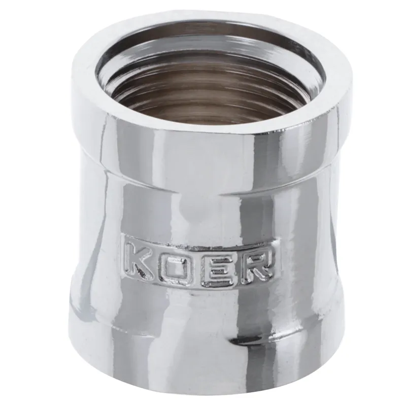 З'єднувальна муфта 1/2" (хром) Koer KF.C06.chr (KF0116) Київ - фото 1