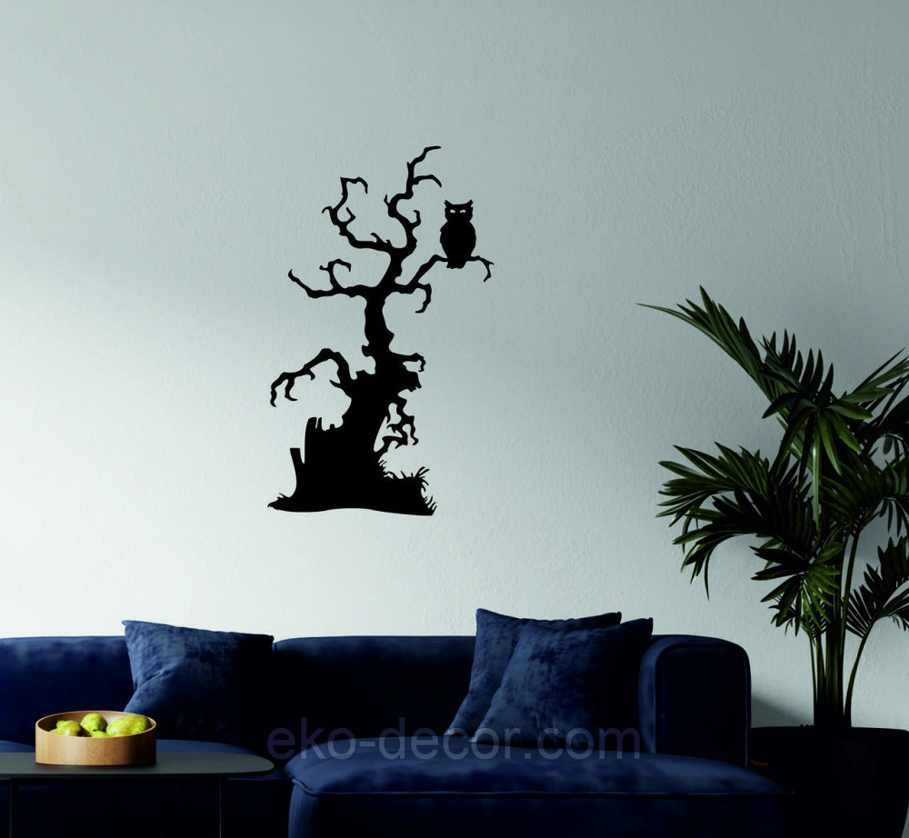 Декоративное настенное Панно «Хеллоуин, силуэт дерева», Декор на стену Киев - изображение 3