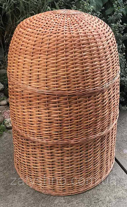 Плетена люстра висока з лози Київ - фото 3